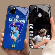 YS-62 Kevin De Bruyne HD Glass Casing for Realme C12 C25Y C25 C25S C21Y C15 C21 Narzo 30A 20 OPPO A1