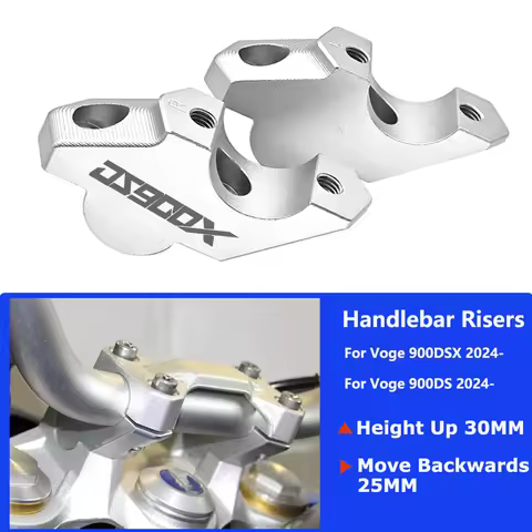 For Voge DSX 900 900 DSX DS900X 900DS 2024- With Offset Risers Clamp Extension Adapter Motorcycle Ha