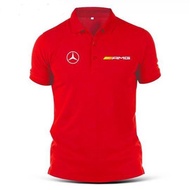 HEBAT [SULAM] STYLISH BENZ AMG LOGO POLO EMBROIDERY BAJU LELAKI PEREMPUAN POLO TEE!! 100% COTTON