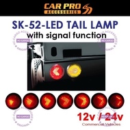 AKSESORI LORI LAMPU KELIP-KELIP MERAH BULAT LAMPU EMERGENCY 12V DENGAN FLASHING LAMP