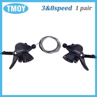 TMOY M310 Shifter 8 tốc độ bánh răng Shifters 3x8 cho altusr với cáp Groupset MTB xe đạp leo núi Xe