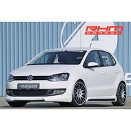 PU Bodykit VW Polo R GTi TSI RIEGER | Skirt Depan Sisi Belakang | Matte Black