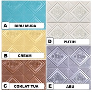 Gratis Ongkir - Wallpaper Dinding 3D FOAM Motif Jendela Bata Modern / Wall Sticker Foam 3D