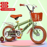 文記 - 兒童單車 腳踏車【綠色加貨架悍馬輪】【尺寸：12寸】#M356009340