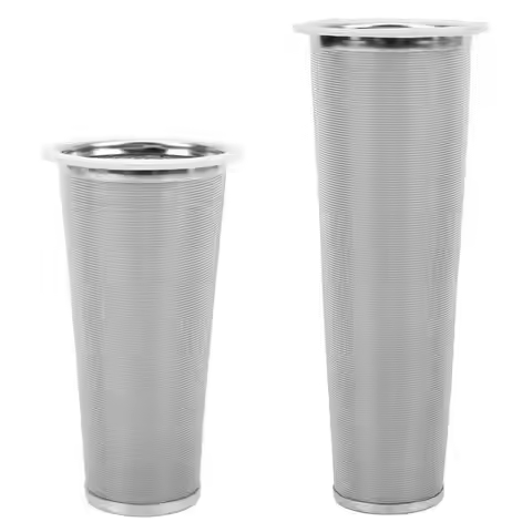304 Stainless Steel Cold Brew Coffee Filter Cone Mesh with White Rubber Circle Coffee Brew Infuser f