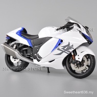 1:9 Scale Diecast Motorcycle Model Toy Suzuki Hayabusa Sport Bike Miniature Replica Large Size 0OIM 