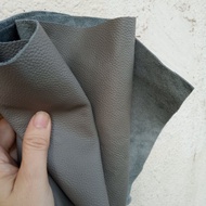 Steel Grey leather scrap for craft