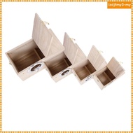 [LzdjfmyebMY] Parakeet Nest Box Budgie Nesting House Breeding Box for Lovebirds Parrot - S
