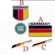 GERMANY GERMANY Flag Car Emblem Sticker Aluminum Material
