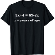 13 Years Old Algebra Equation Funny 13Th Birthday T-Shirt