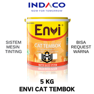 Cat Dinding Luar dan Dalam / Cat Tembok Eksterior dan Interior Envi Kemasan 5Kg Sistem Tinting Reque