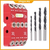 30 45 90 Degree Angle Drill Guide Jig Aluminium Alloy Drill Guide Multi Angel Drilling Fixture for D