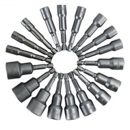 6MM - 19MM Hexagon Magnetic 65MM Nut Socket 1/4'' Hex Shank  Socket Magnetic Nut Drive