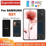OLED S21 LCD For Samsung S21 5G SM-G991B G991B/DS G991U LCD Display Touch Screen Digitizer Assembly 