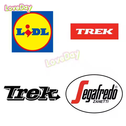 ‌Vinyl Lidl-Trek’s Bicycle Fleet Logo Sticker Decals Bike Frame Sponsorship Decoration Racing Decal