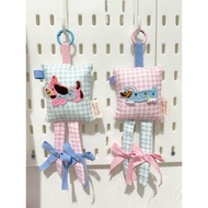 GANTUNGAN Gingham poodle bag hanger | Keychan poodle