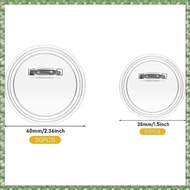 (BGSJ) 50PCS Button Maker DIY Button Pins Acrylic Design Button Badge Clear Button Pin Badges