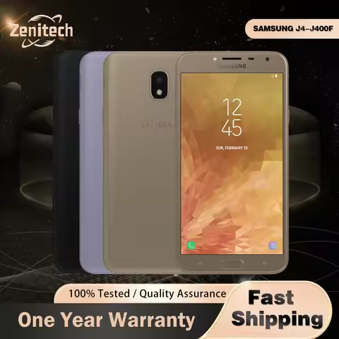 Original Samsung Galaxy J4 J400F 4G Mobile Phone Dual SIM Card 5.5'' 2GB RAM 16GB ROM 13MP+5MP Exyno