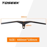 TOSEEK Mtb Handlebars และ Stem 28.6Mm-17องศา Carbon Integrated Handlebar สำหรับจักรยานเสือภูเขาจักรย