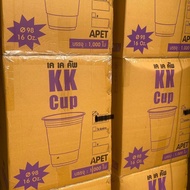 แก้ว PET 16 ออนซ์ ปาก 98 เรียบใส ตราKK : จำหน่าย แก้วเปล่า และ แก้วพร้อมฝา