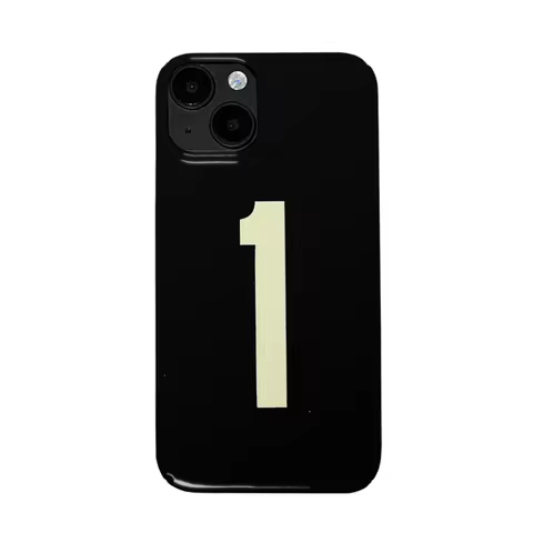 ins Korean English Words Number 1 Phone Case For iPhone 16 15 14 13 12 11 Pro Max 7 8 Plus XR XS Max