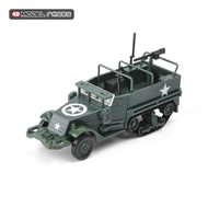4D Assembled 1/72 US Army M3 Half Track Armored Transporter Model Simulation Military Chariot Toy Or