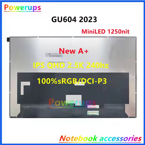 New A+ Laptop/Notebook LCD/LED Screen/Display For Asus ROG Zephyrus M16 GU604 GU604V VY VZ 2023 Mini