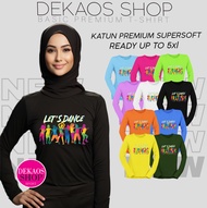 Kaos olahraga wanita lengan panjang baju atasan senam poundfit pound zumba lari line dance distro ta
