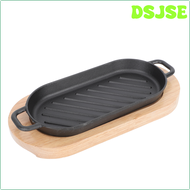 DSJSE Steak Plate Baking Pans Fish Grill for Roasting Non-stick Wood Barbecue Tray Fry Teppanyaki FDSQW