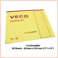 ⛟ Veco / Fortune Columnar Pad 50sheets per pad