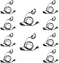 BVMAG Walkie Talkie Earpiece with Mic,G Shape 2 pin Headset for Baofeng BF-888S UV-5R BF-F8HP BF-F9 