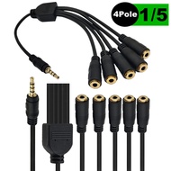 3.5mm Audio Cable One Point Five Control Level 4 4 Section 3.5 Male Movie Sound Points 5 3.5 Female