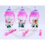 Comel Frozen Elsa Anna Water Bottle with Straw-650ML