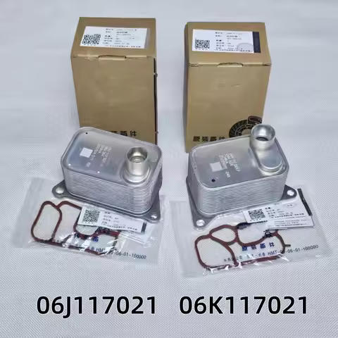 OEM 06J117021J 06L117021G Engine Aluminum Oil Cooler For VW Jetta Amarok Passat Golf CC Audi A4 A5 T