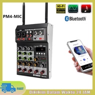 Mixer audio 4 channel PM4 MINI Mixer Audio USB/ Electro Bluetooth 4