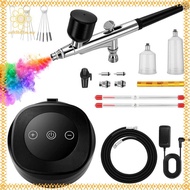 [vd45b8Jim.my] Air Compressor Included Airbrush Kit- High Pressure 48 PSI 10 L/Min Air Brush Set Fea