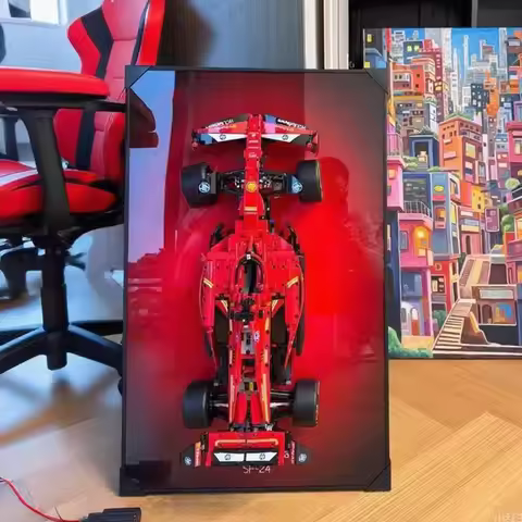 NEW Display Wallboard suitable for LEGO 42207 Ferrari F1 SF-24 building block car model Wall Mount D