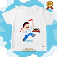 Dirgahayu CHILDREN'S T-SHIRTS TOPS REPUBLIC OF INDONESIA 78TH / BOYS AND GIRLS' T-SHIRTS TOPS