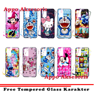 Case Oppo A16 2021 Case Karakter Ice CreamBoneka Minnie Mouse Doraemon Hello Kitty Keroppi Pooh Stit