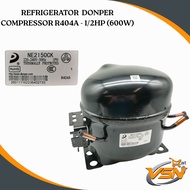 R404A - 1/2HP (600W) DONPER REFRIGERATOR COMPRESSOR - KOMPRESSOR MOTOR PETI SEJUK