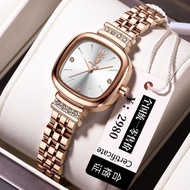 POEDAGAR POEDAGAR Fashion Waterproof Ladies Quartz Watch 24mm Square Pointer Light Luxury Gift Watch