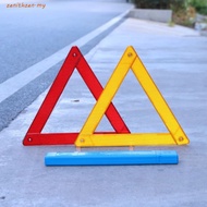 ZENITHZEN Reflective Triangle, Metal Bracket Reflective Emergency Warning Triangle, Hazard Tool 2Pcs