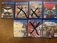 PS4 Games GTA;Ghost Recon;Batman;Zombie Army 4;Farcry5;Football PES 2020; 人中之龍極2