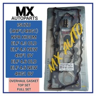 ISUZU NPR HICOM ELF 4.3 4HF1 4.6 4HG1 OLD / NEW 8V HEAD ENGINE TOP & FULL OVERHAUL GASKET SET (METAL