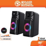 GAMENOTE SK204 RGB Light 2.0 Stereo Electronic Sports Speaker (3.5mm Audio Input + USB Power)