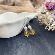 金藍高淨體 / 避邪招財- 收藏級藍珀手作耳環