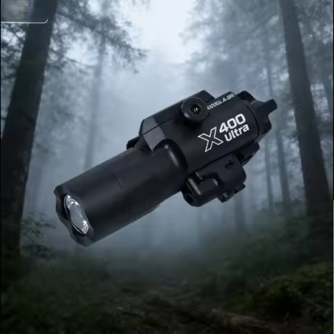 X400U 2-in-1 Laser & High-Lumen Light, Fits 20mm Picatinny Rail, for Airsoft, CS Matches, and Night 