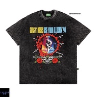 T-shirt VINTAGE OVERSIZE GUNS N ROSES WASHED LIMITED STOCK
