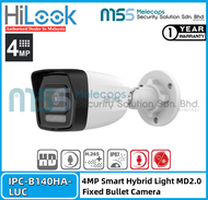 HiLook IPC-B140HA-LUC 4MP 4mm Smart Hybrid Light MD2.0 Fixed Bullet Camera