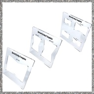 (ZCFJ) Professional Butterfly Inlay Template and Router Templates Transparent Wooden Joint Marking R